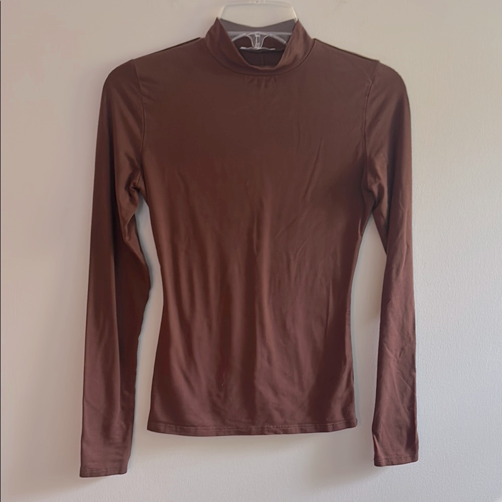Reformation Brown Long Sleeve Top